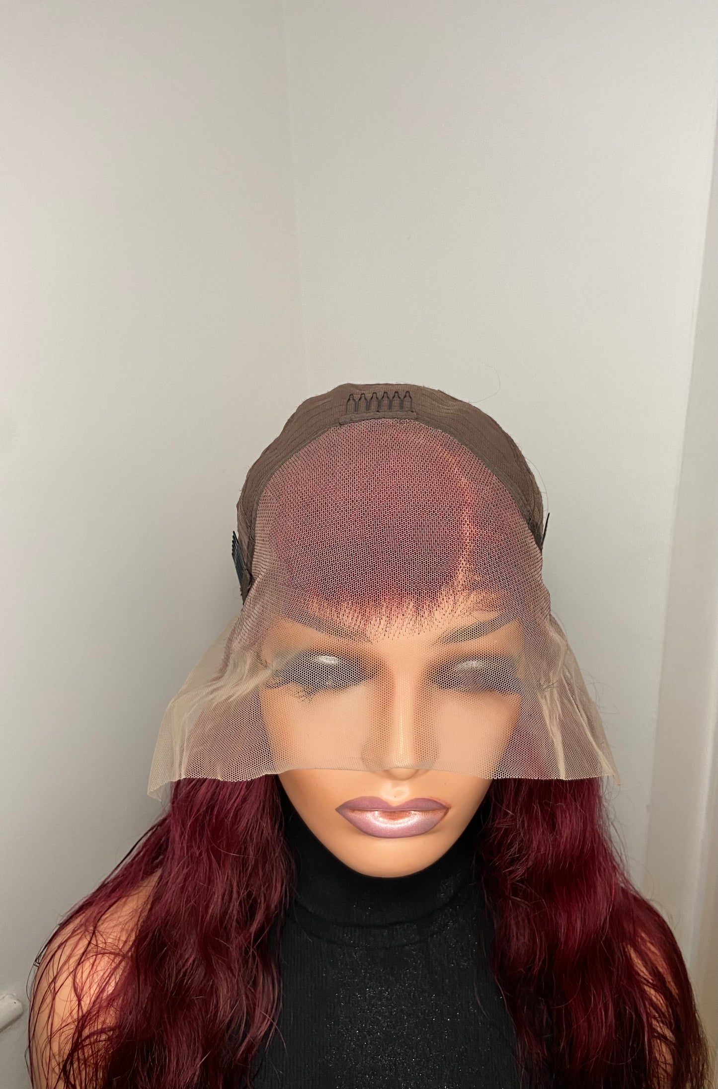 ROSIE | Loose Deep Wave Wig | 13x4 Full Frontal | Burgundy | 100% Human Hair | PRE-ORDER