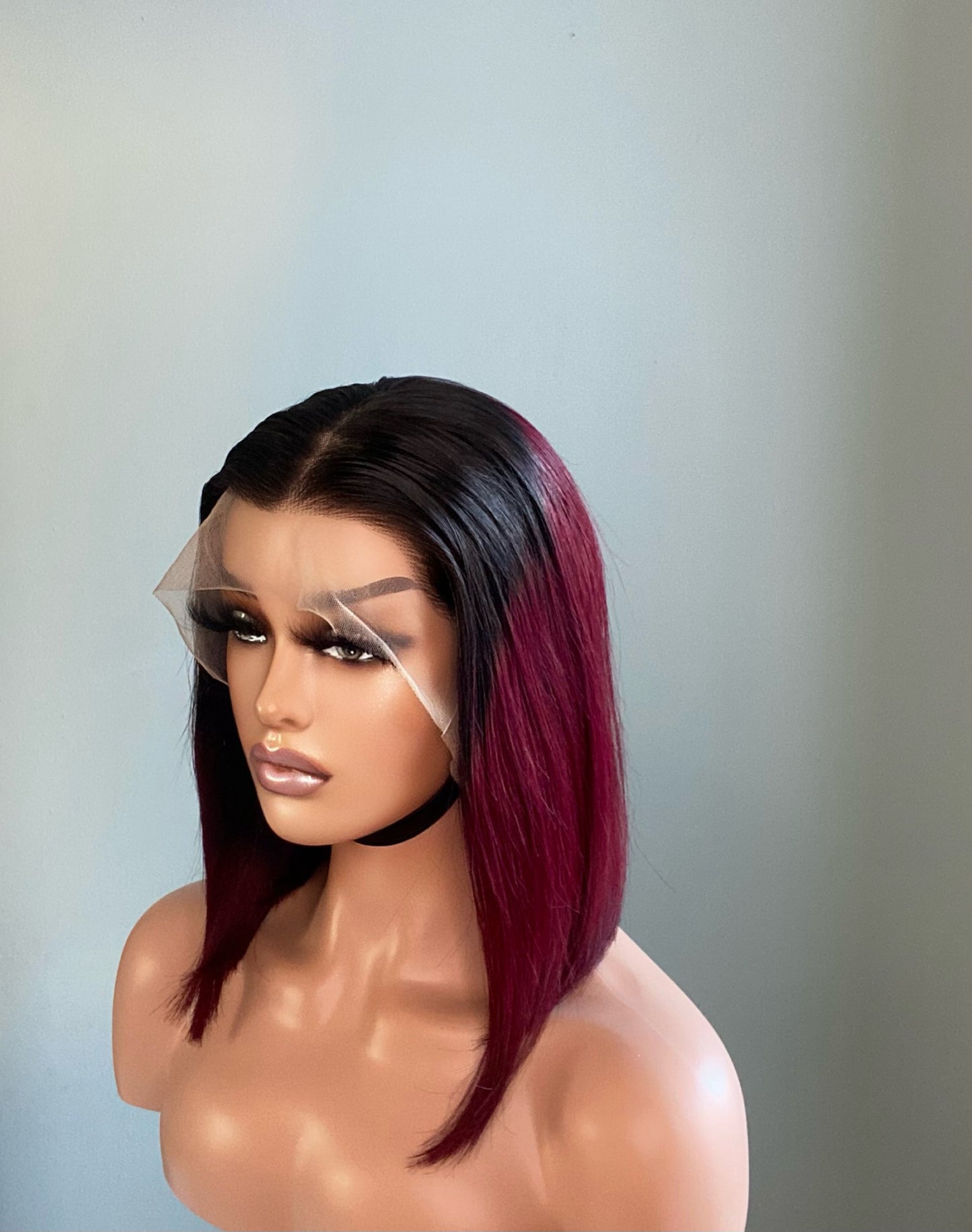 MIA | Lace Front Wig | Silky Straight Ombre | Human Hair