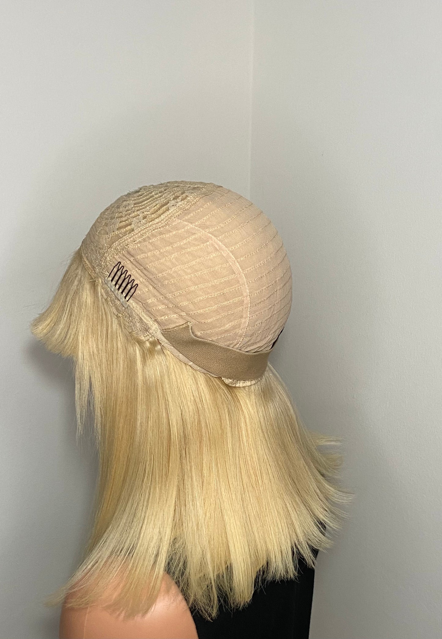 VIVIAN | Blonde Fringe Wig | Dark Roots | 100% Human Hair | PRE ORDER ONLY