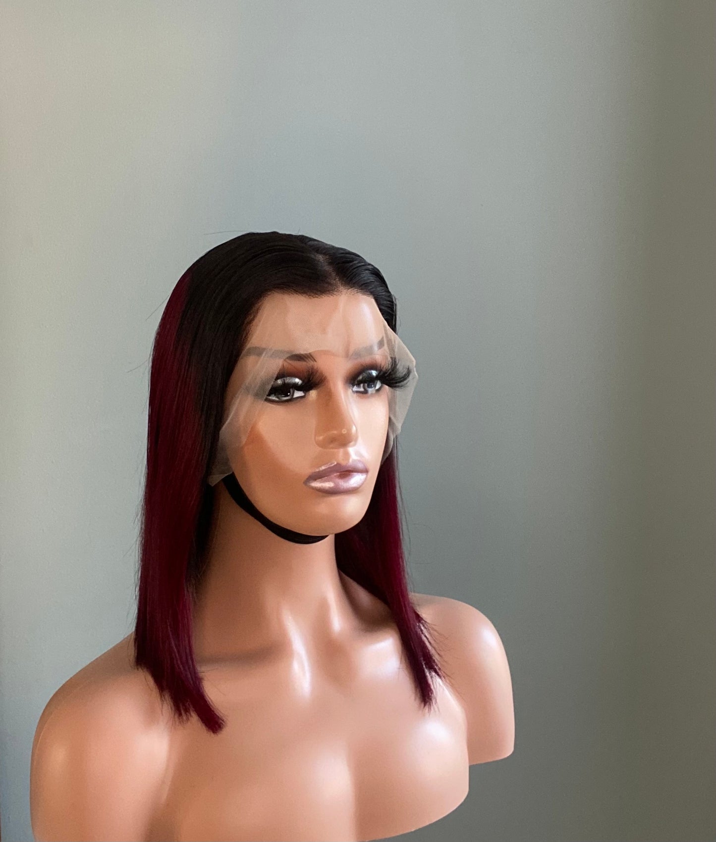 MIA | Lace Front Wig | Silky Straight Ombre | Human Hair