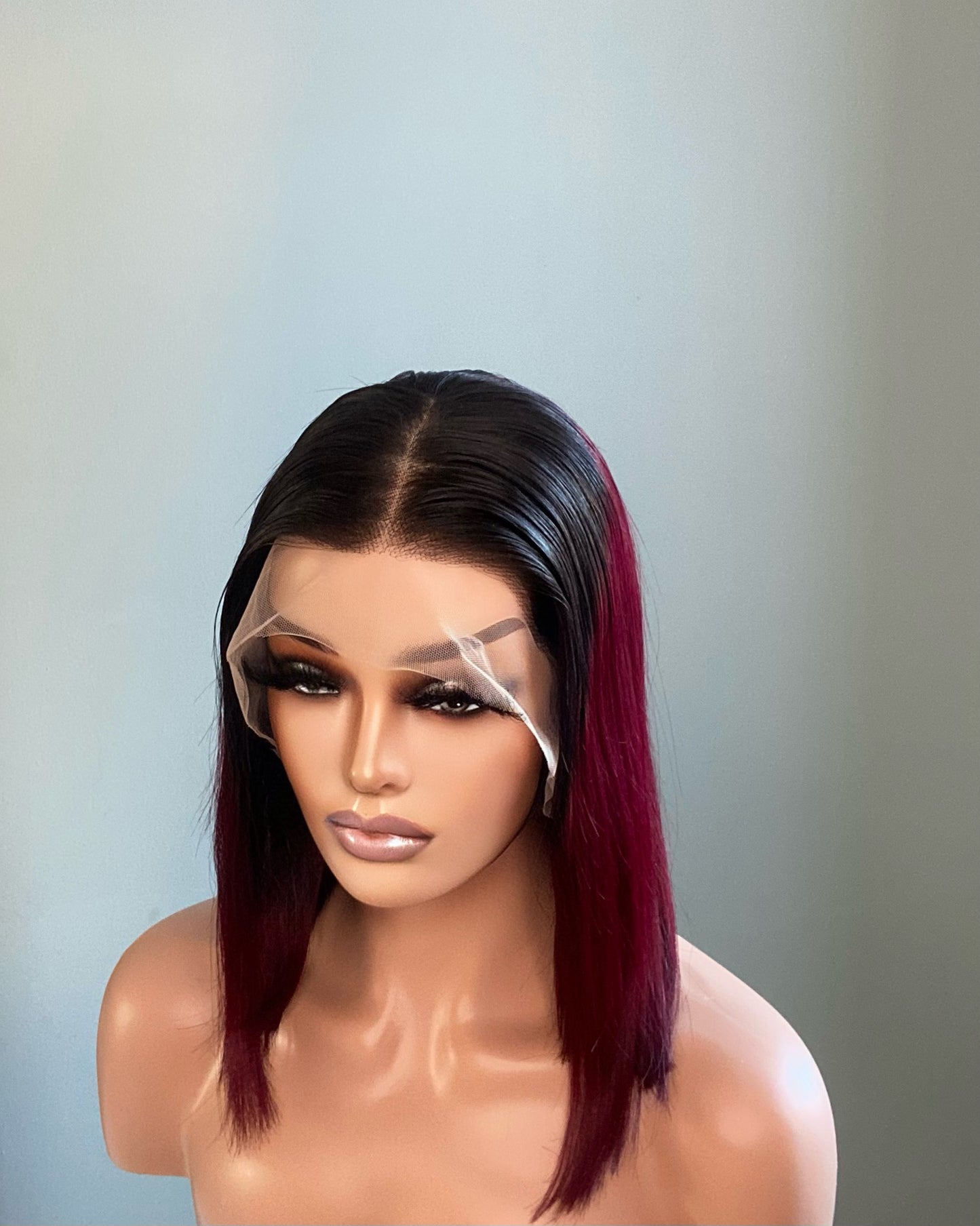 MIA | Lace Front Wig | Silky Straight Ombre | Human Hair