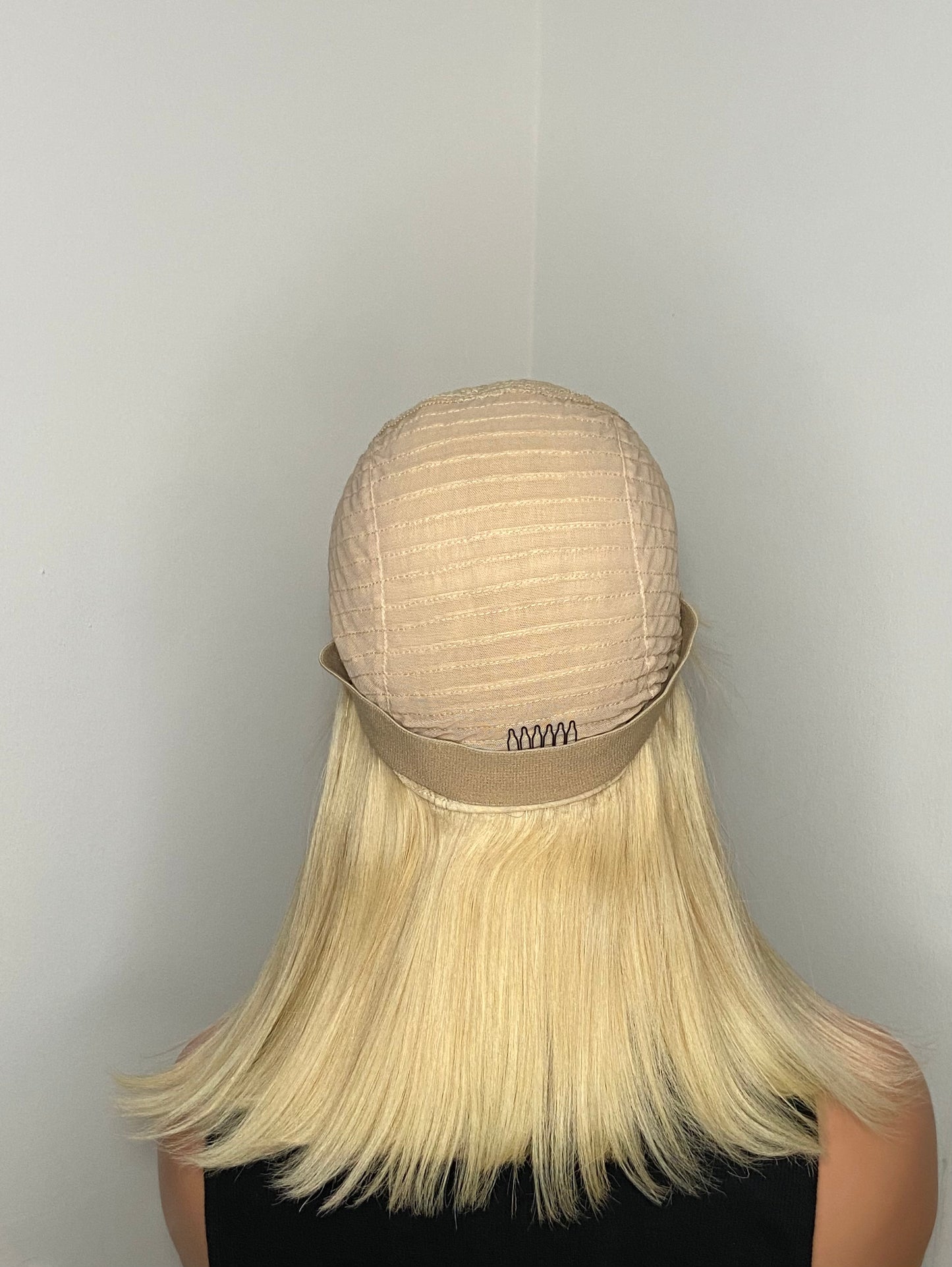 VIVIAN | Blonde Fringe Wig | Dark Roots | 100% Human Hair | PRE ORDER ONLY
