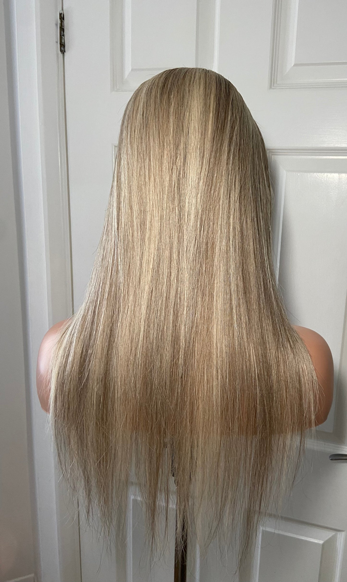 GEMMA | Ash Blonde Highlight Wig 14” | 13x6 Lace Frontal | Straight | Raw Virgin Hair PRE-ORDER ONLY