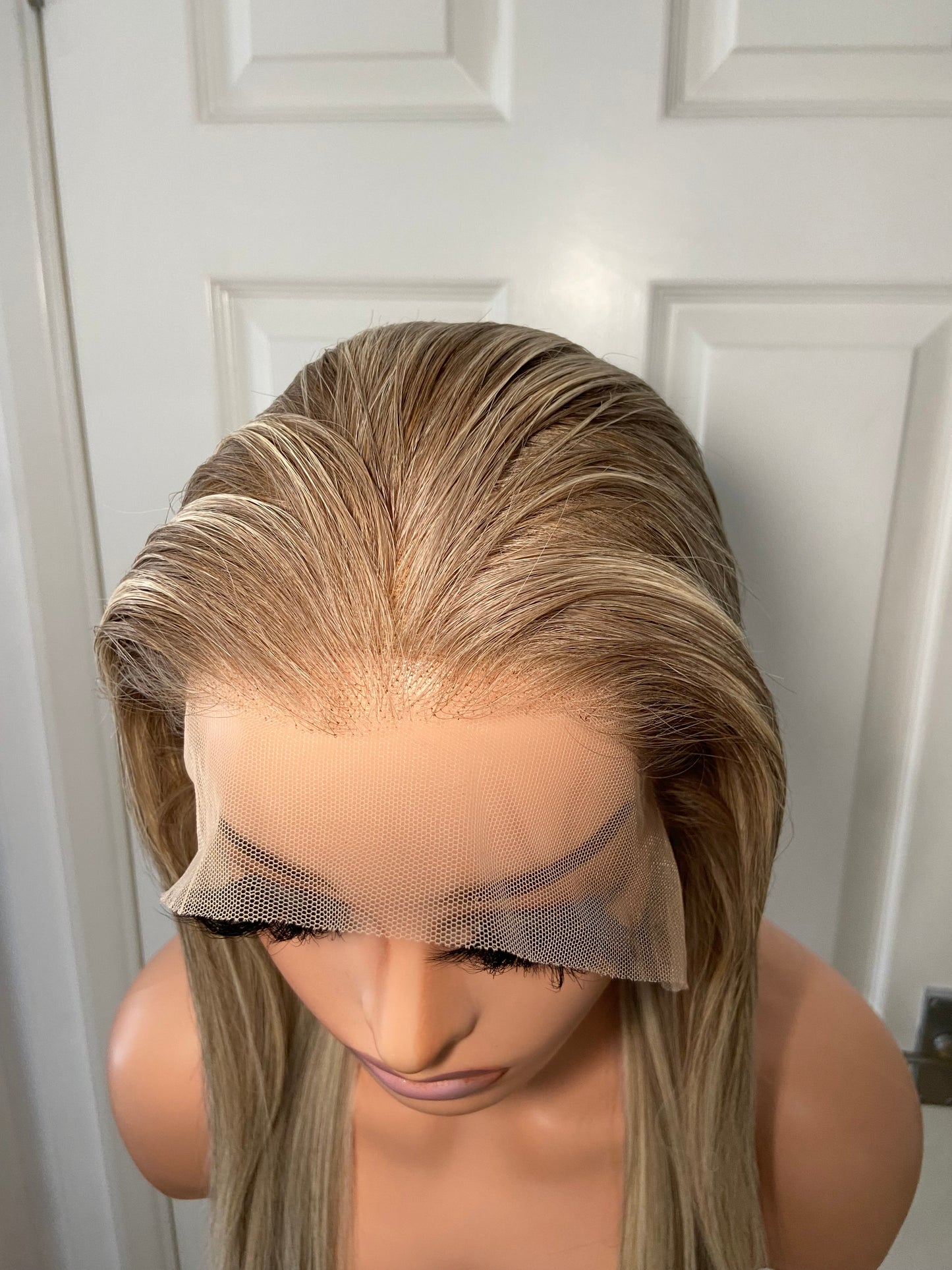 GEMMA | Ash Blonde Highlight Wig 14” | 13x6 Lace Frontal | Straight | Raw Virgin Hair PRE-ORDER ONLY