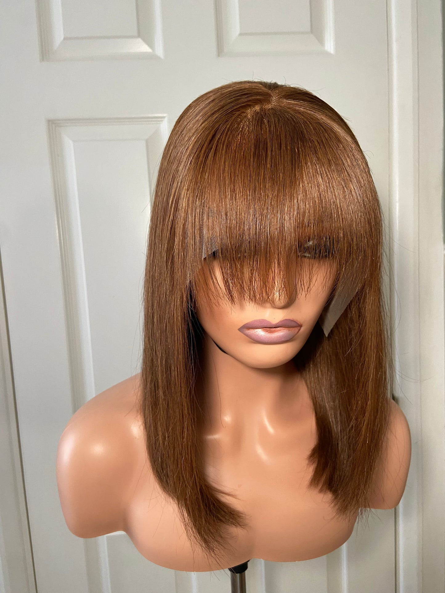 SHARON | Fringe Bob Wig 12” | 13x4 Transparent Lace Front | Virgin Hair | PRE-ORDER