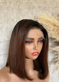 AMBER | Lace Closure Wig | Virgin Vietnamese Hair | Mix Light Brown