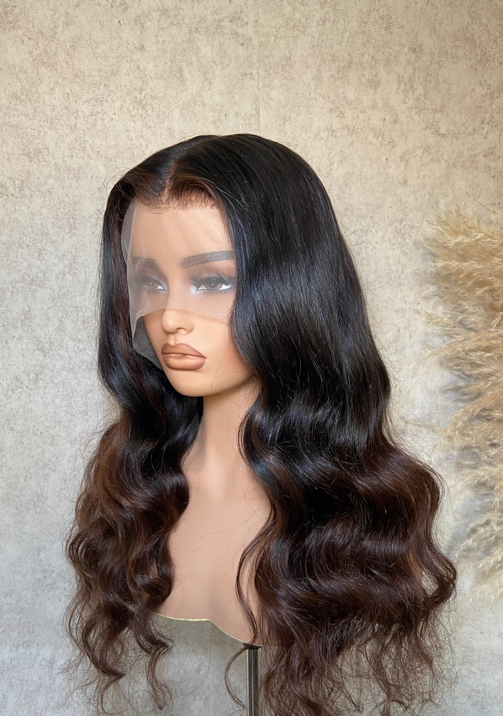 BRIE | Full Lace Wig 20” | Virgin Vietnamese Hair | Body Wave | Ombre Brown | PRE-ORDER ONLY