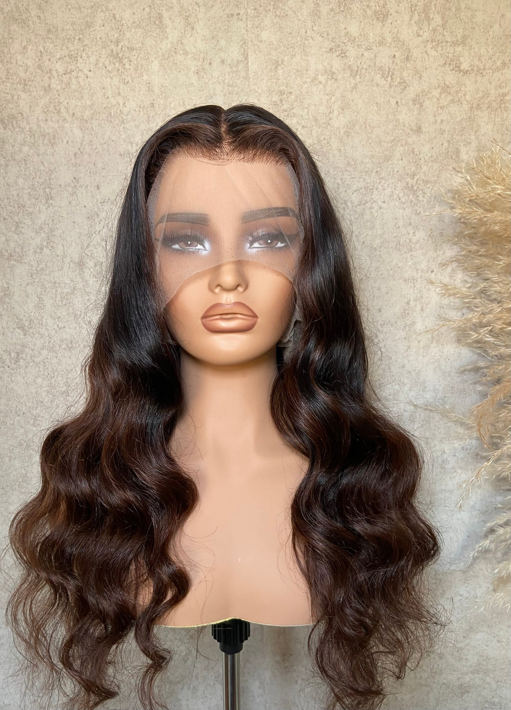BRIE | Full Lace Wig 20” | Virgin Vietnamese Hair | Body Wave | Ombre Brown | PRE-ORDER ONLY