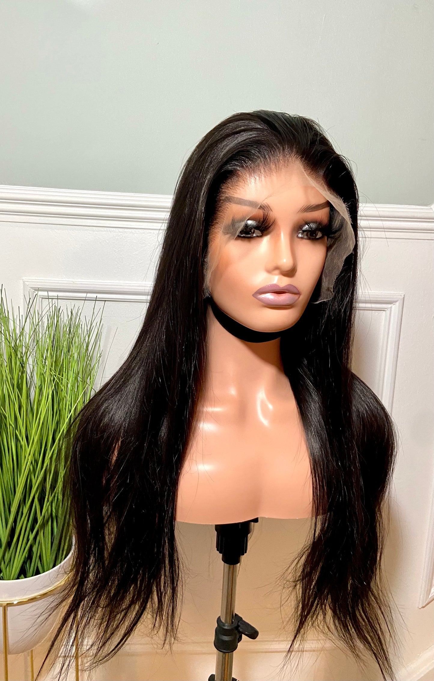 LUNA | Double Drawn HD Lace Front Wig | 13x6 Virgin Hair | 24” Straight Long Hair