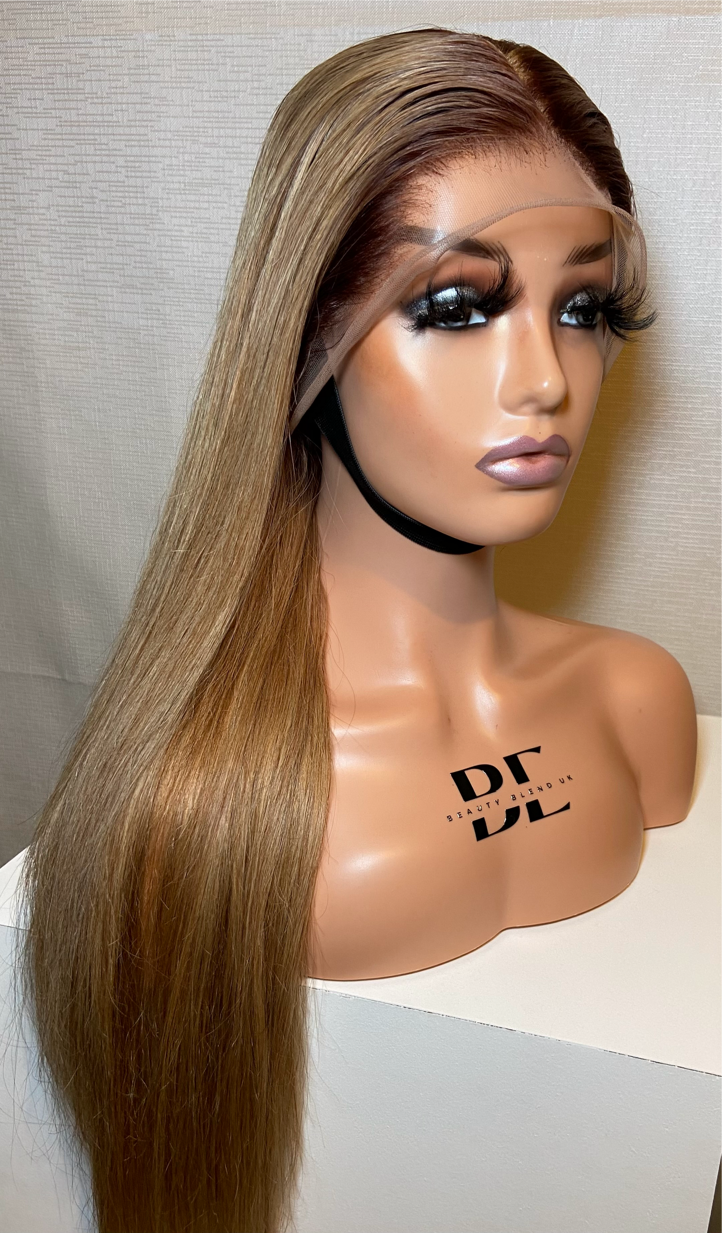 ALICIA | Single Donor Lace Frontal Wig | Ash Blonde Mix | Bone Straight Hair