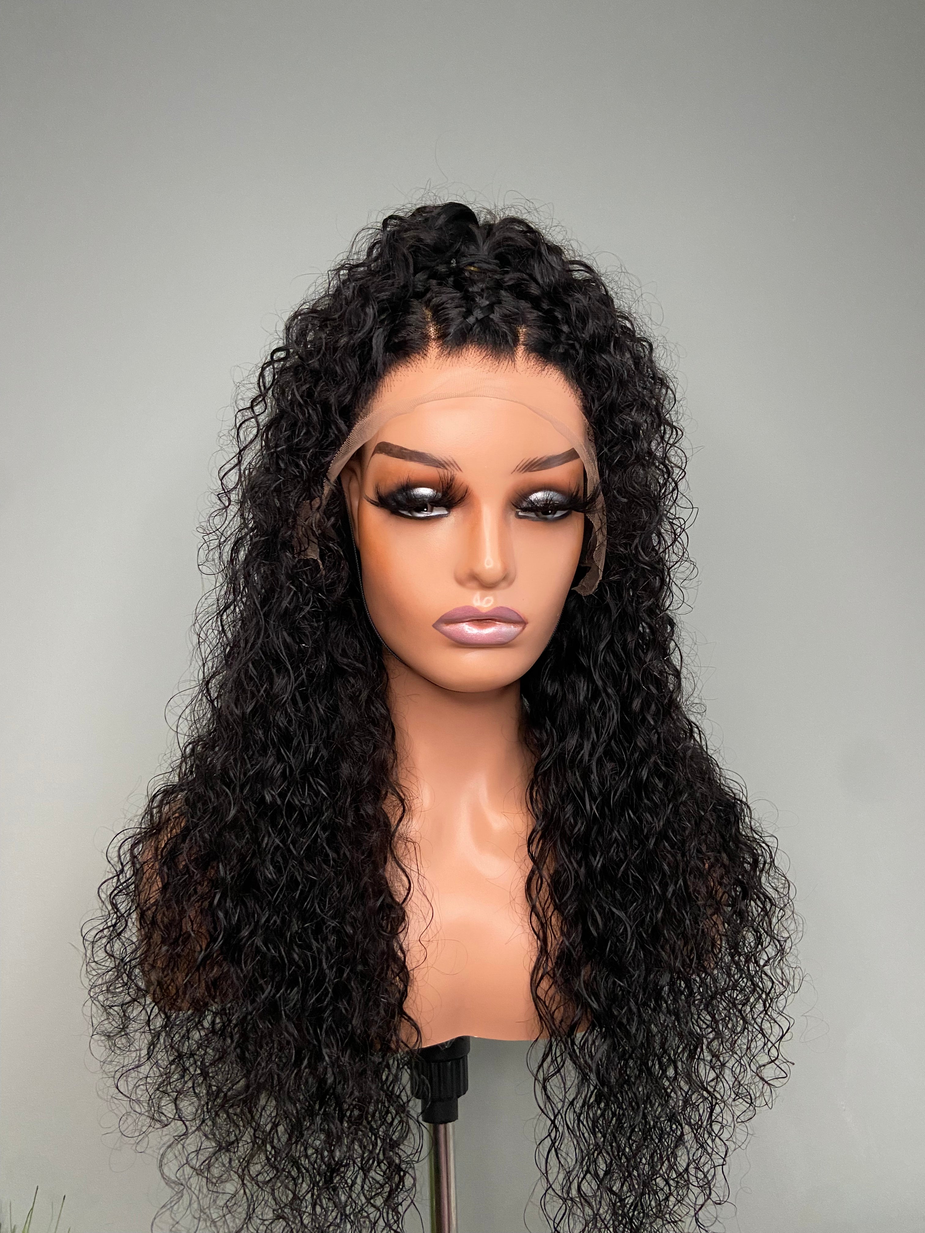 Lace Front Wig | 100% Real Human Hair | 22” Water Wave Hair | Transparent Swiss Lace | Ready to Ship