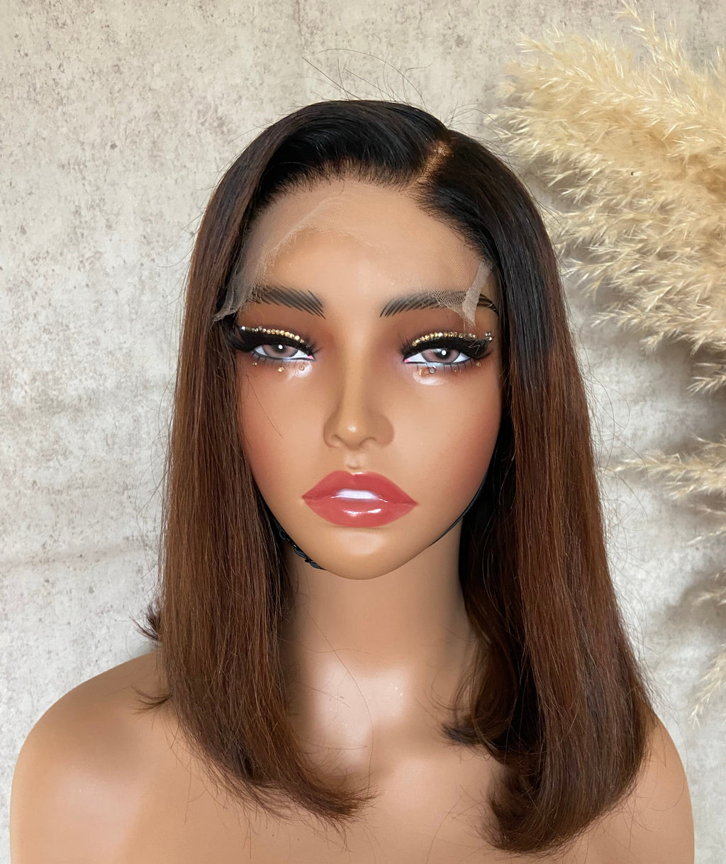 AMBER | Lace Closure Wig | Virgin Vietnamese Hair | Mix Light Brown