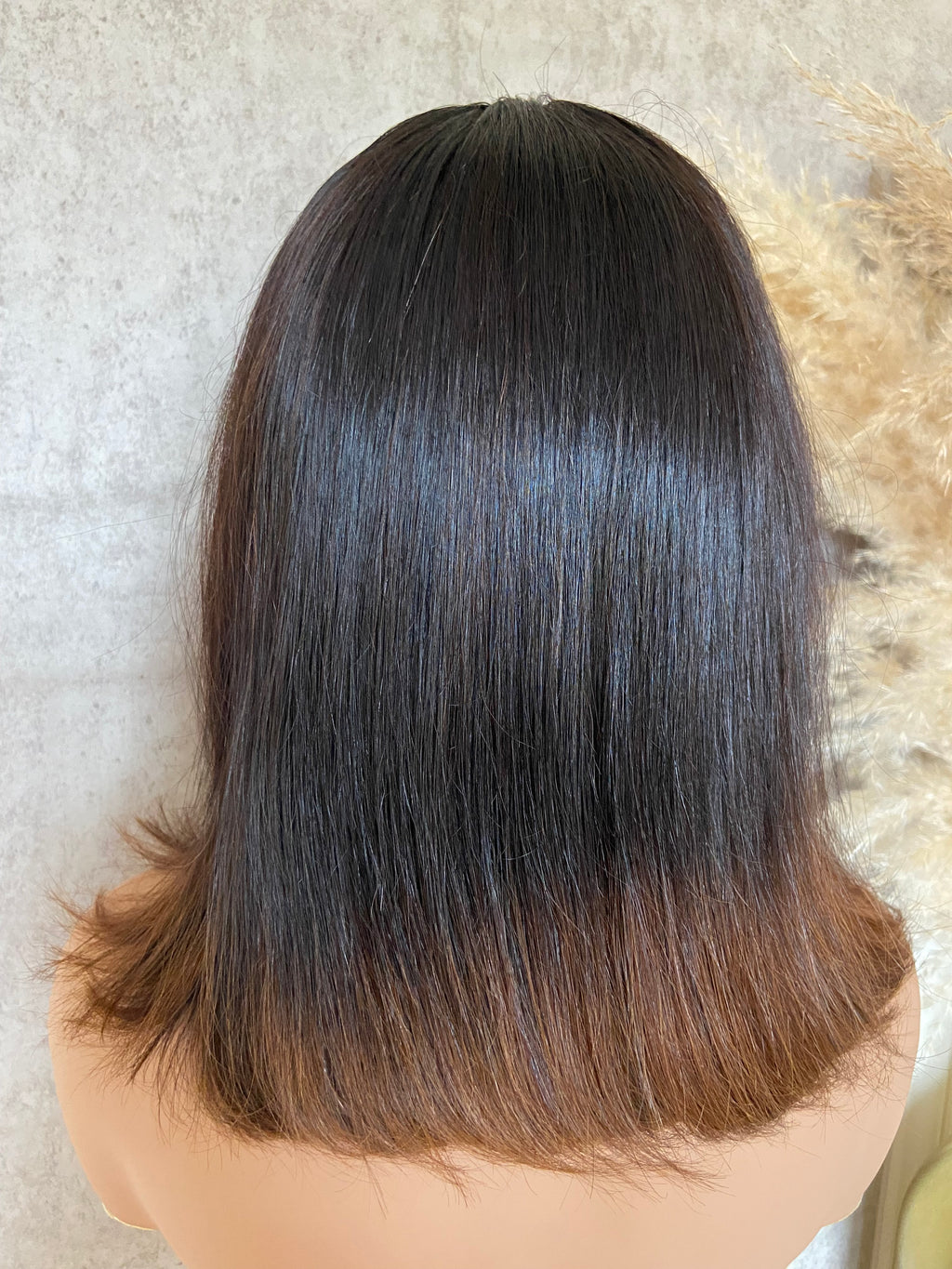 HAZEL | 12 Inch Ombré Brown Straight Hair HD Lace Closure 5x5 Wear and Go Glueless Human Hair Wig| PRE-ORDER ONLY