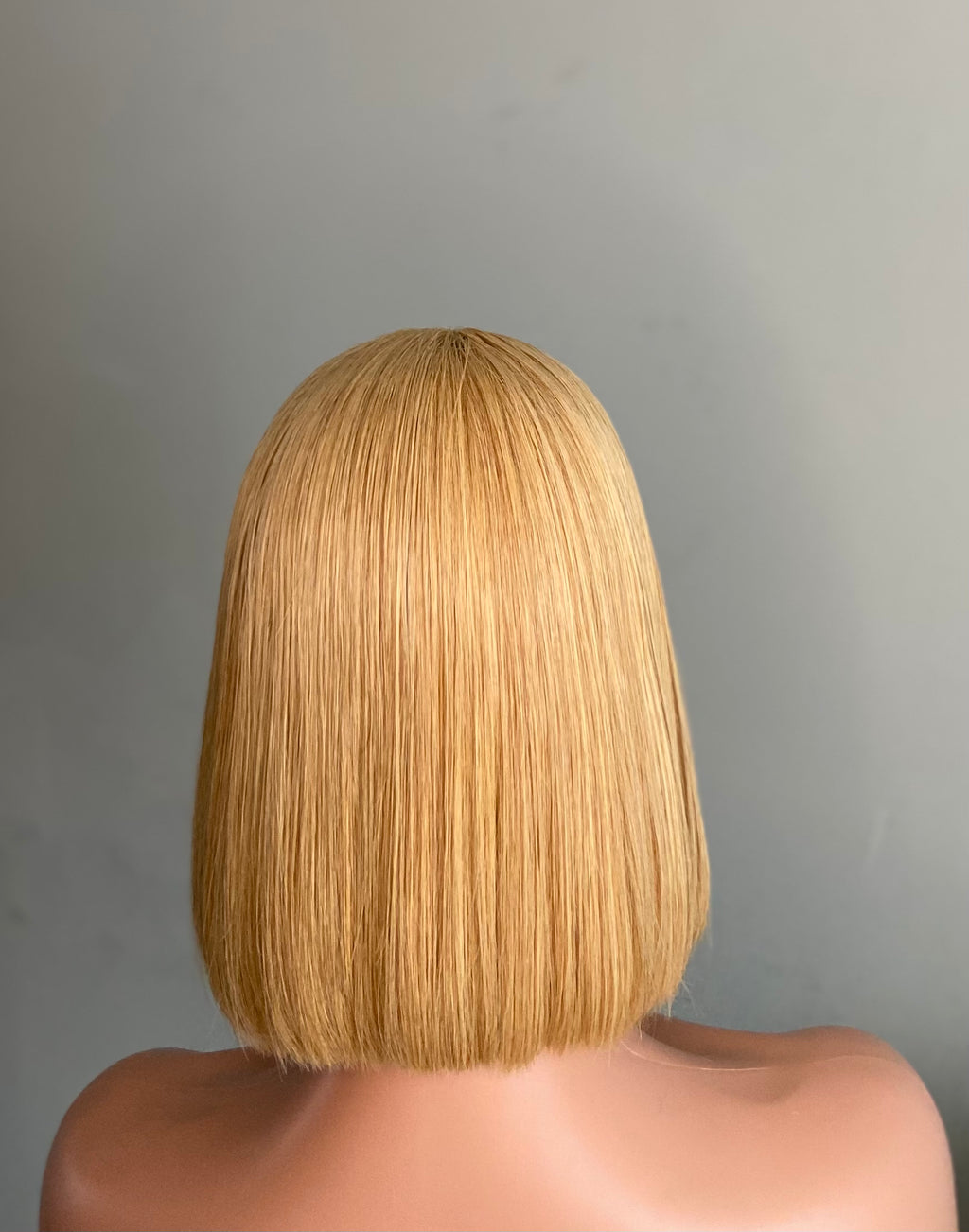 Lace Front Wig | 10” Straight Blonde Bob | 100% Real Human Hair | Bob Cut