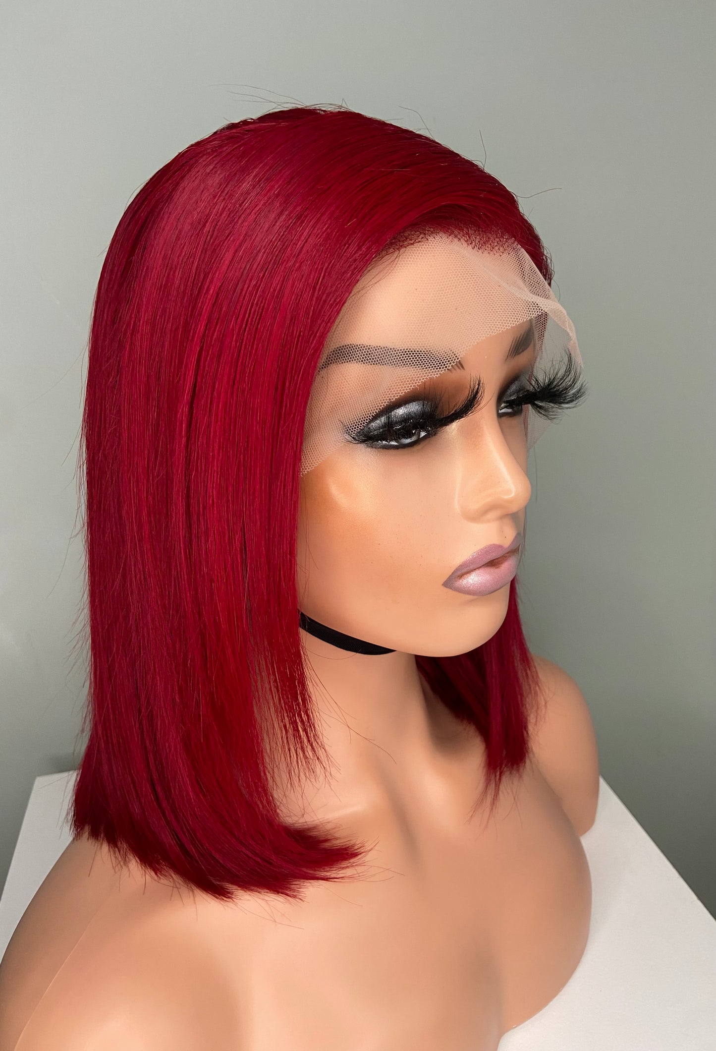 RUBY | Lace Frontal Wig | Burgundy | 100% Human Hair