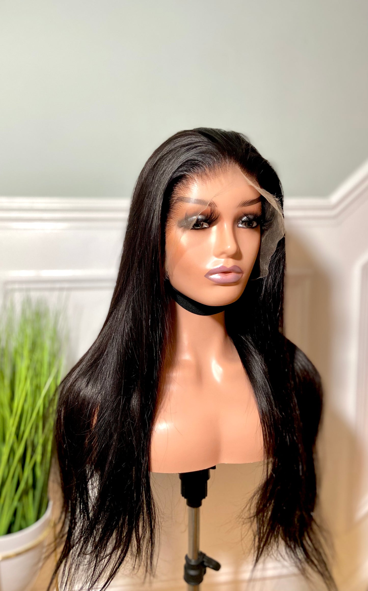 LUNA | Double Drawn HD Lace Front Wig | 13x6 Virgin Hair | 24” Straight Long Hair