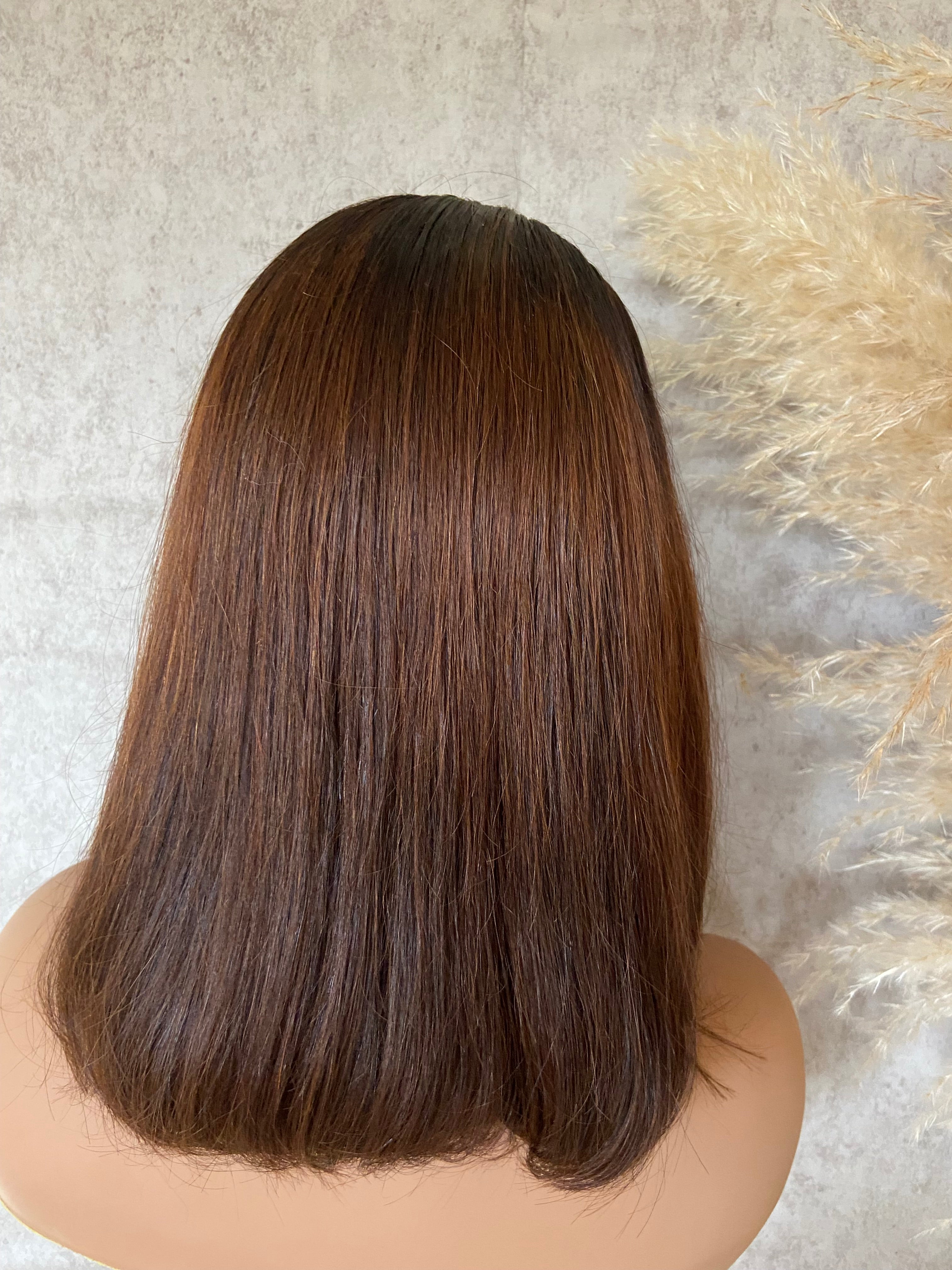 AMBER | Lace Closure Wig | Virgin Vietnamese Hair | Balayage Light Brown