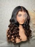 BRIE | Full Lace Wig 20” | Virgin Vietnamese Hair | Body Wave | Ombre Brown | PRE-ORDER ONLY