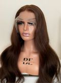 COCO | Hair Loss Full Lace Wig 22” | Brown Body Wave Human Hair | Transparent Swiss Lace | PRE ORDER