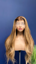 JOANNA | Full Lace Wig | 100% Human Hair | Auburn/Blonde Highlights | PRE ORDER
