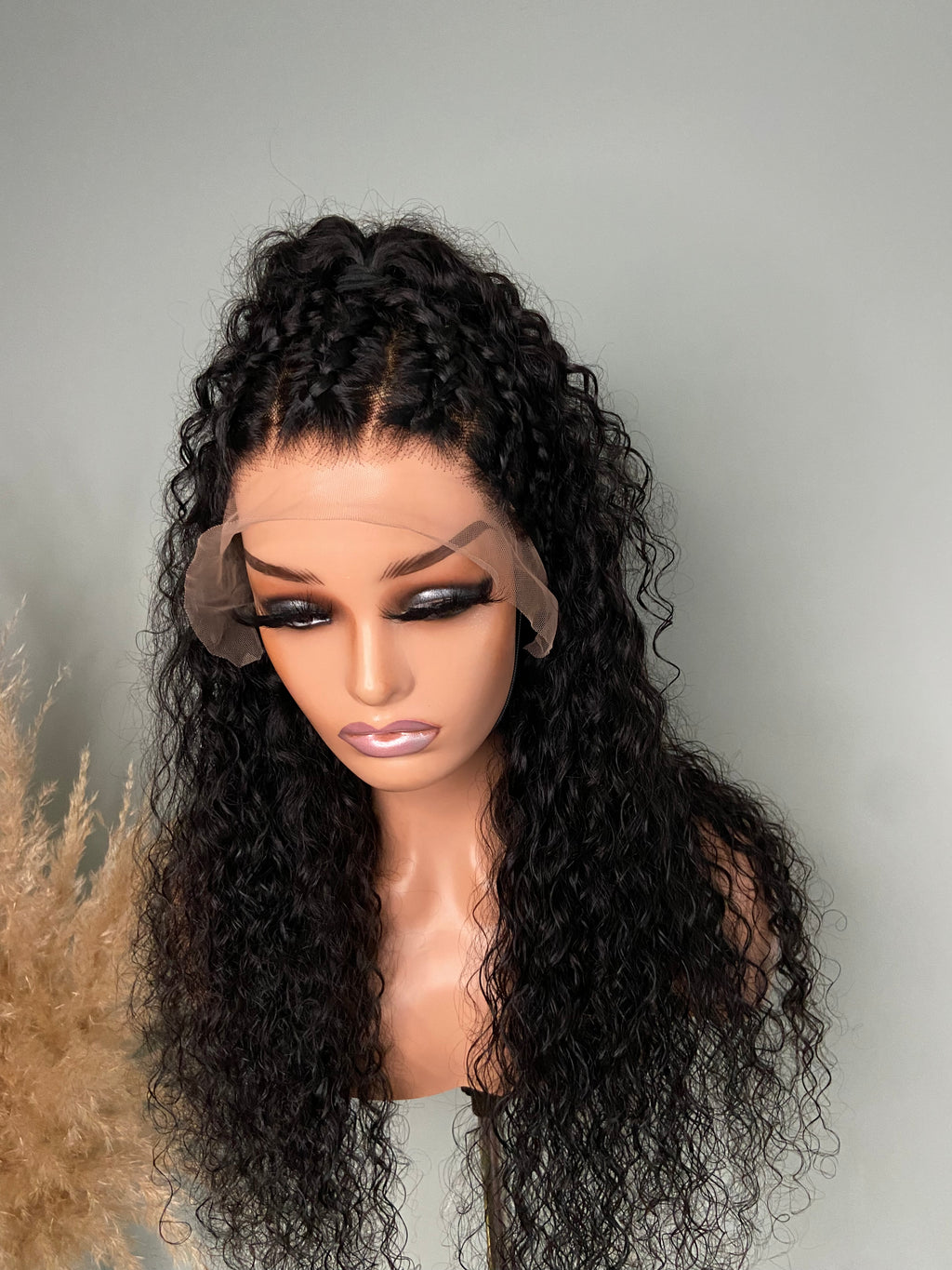 Lace Front Wig | 100% Real Human Hair | 22” Water Wave Hair | Transparent Swiss Lace | Ready to Ship