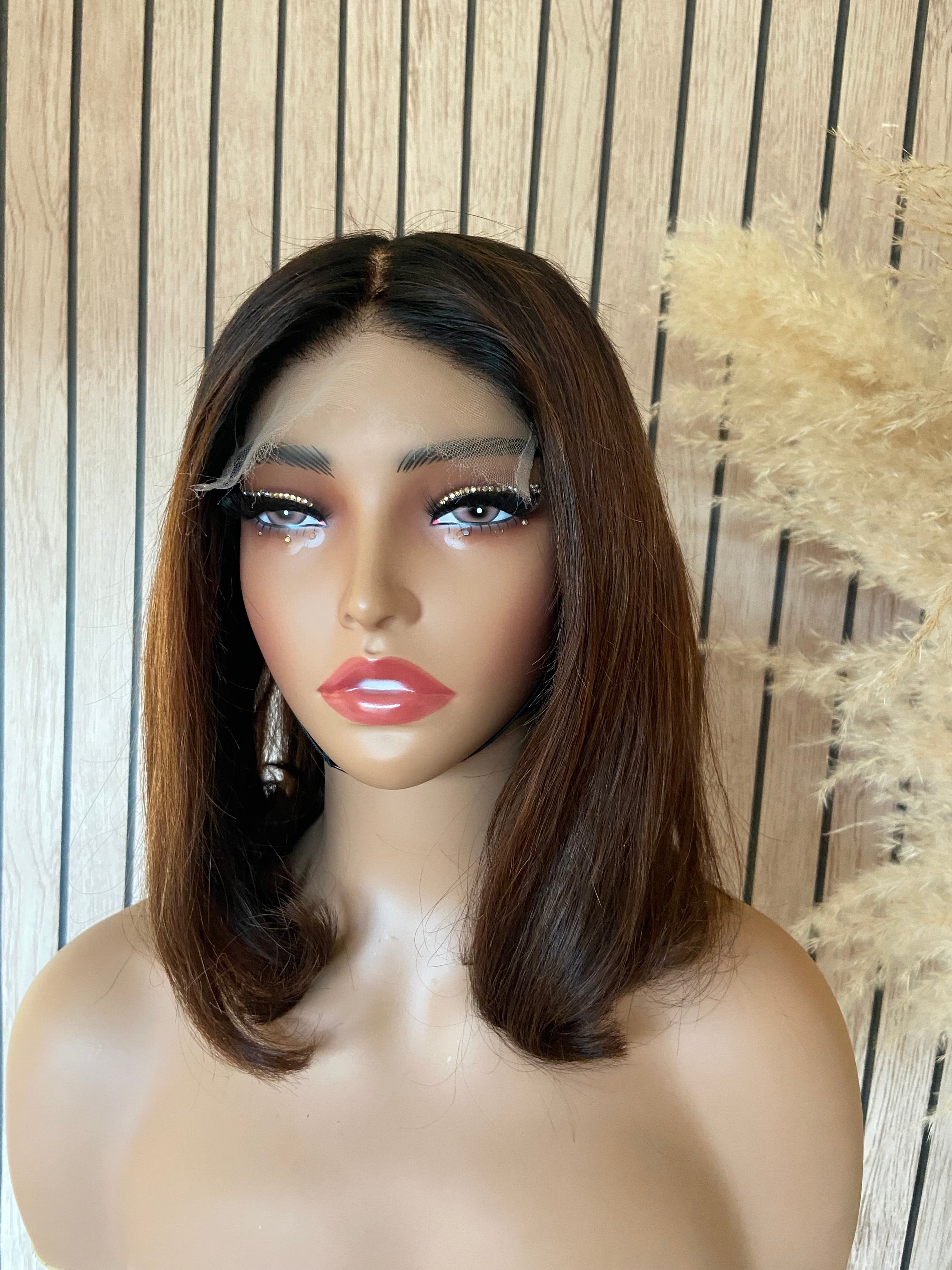AMBER | Lace Closure Wig | Virgin Vietnamese Hair | Balayage Light Brown