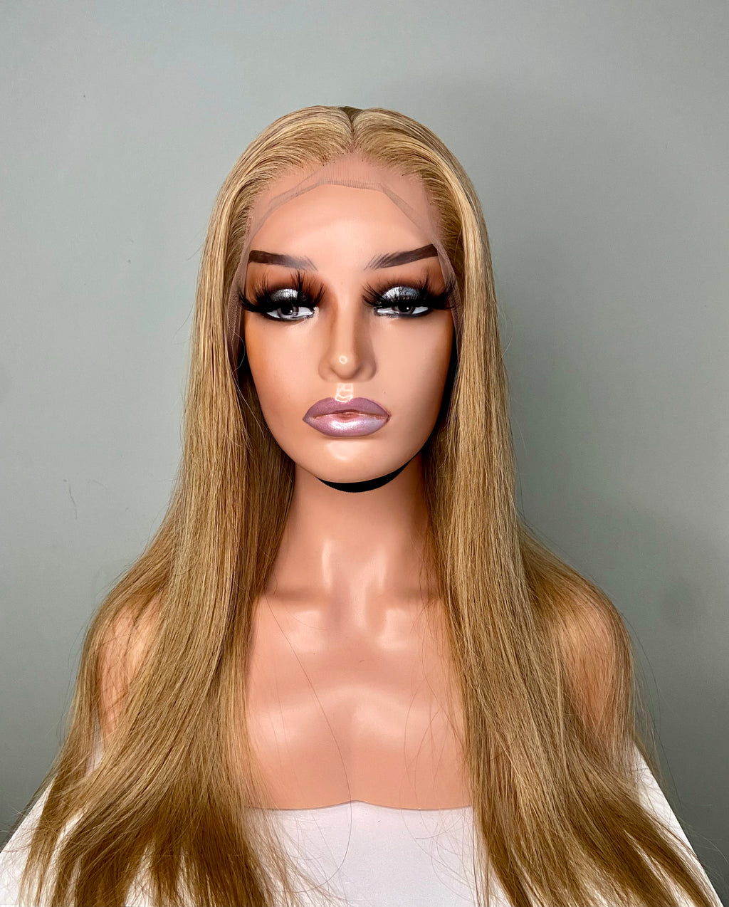CELINE | Virgin Hair Lace Front Wig | Blonde | Straight Hair