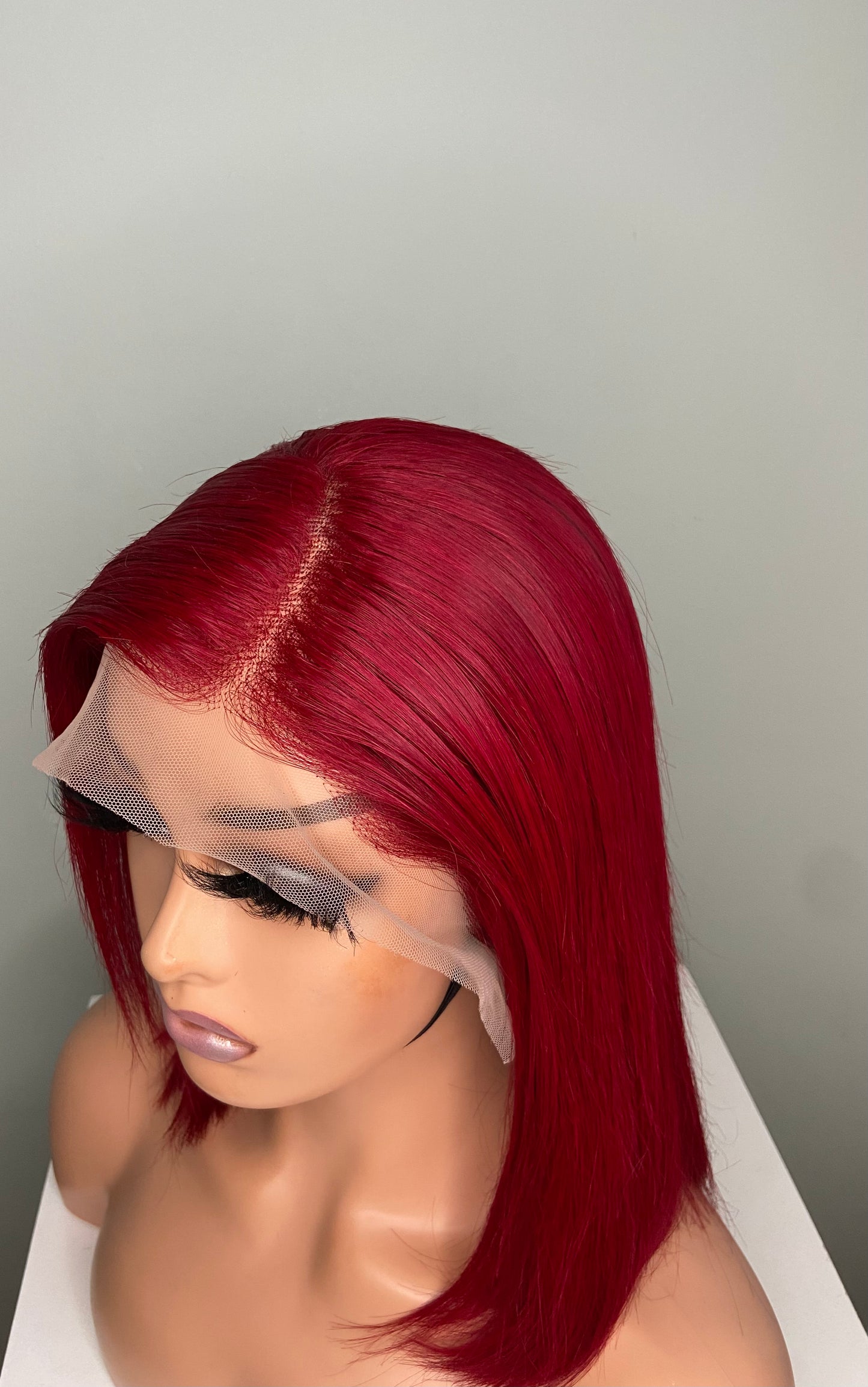 RUBY | Lace Frontal Wig | Burgundy | 100% Human Hair