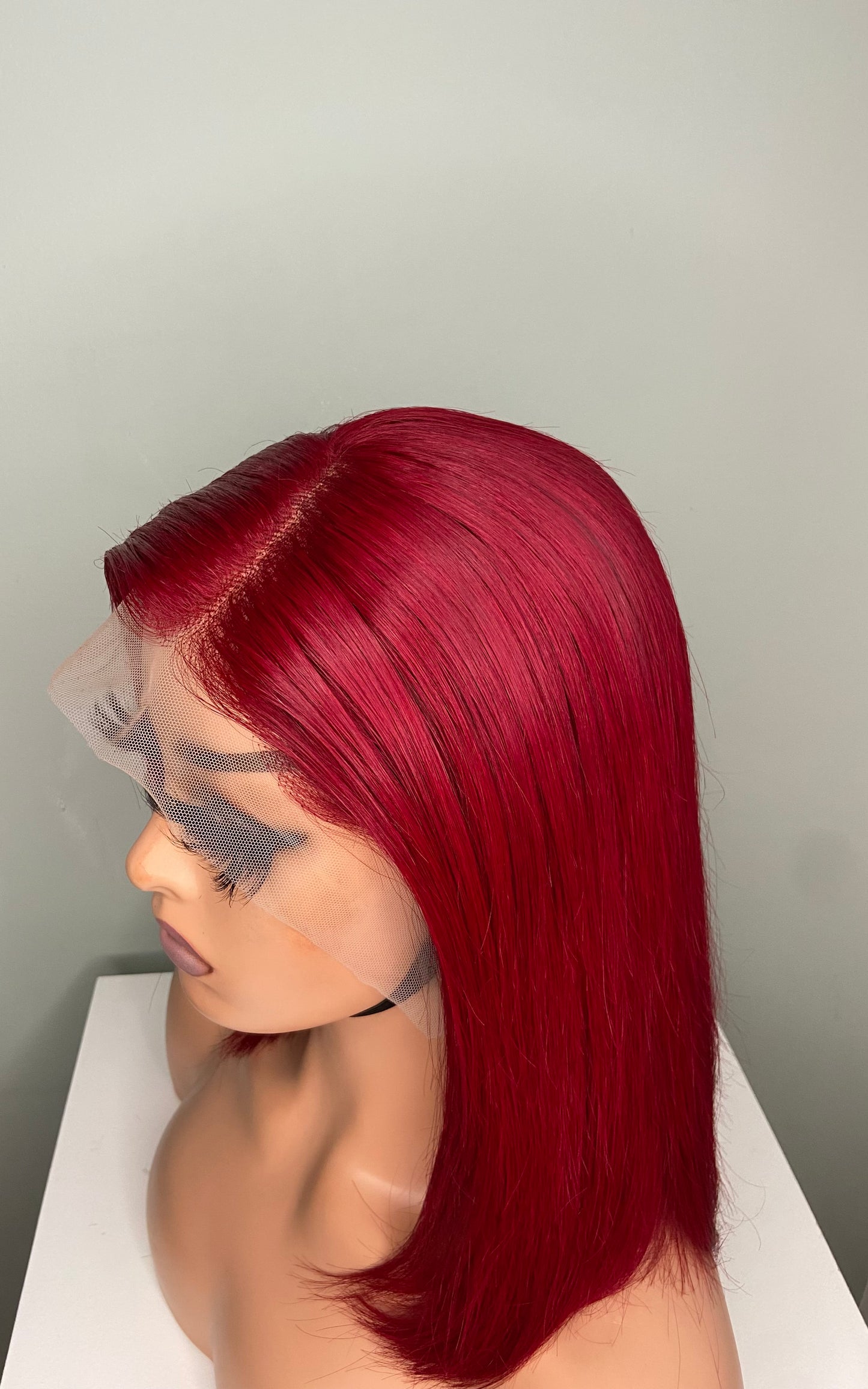 RUBY | Lace Frontal Wig | Burgundy | 100% Human Hair