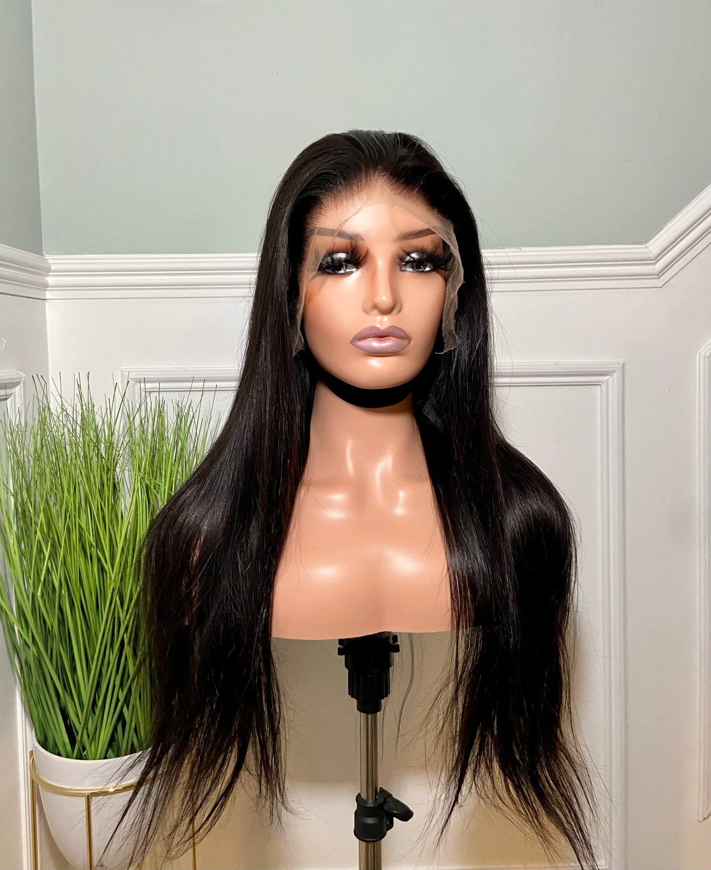 LUNA | Double Drawn HD Lace Front Wig | 13x6 Virgin Hair | 24” Straight Long Hair