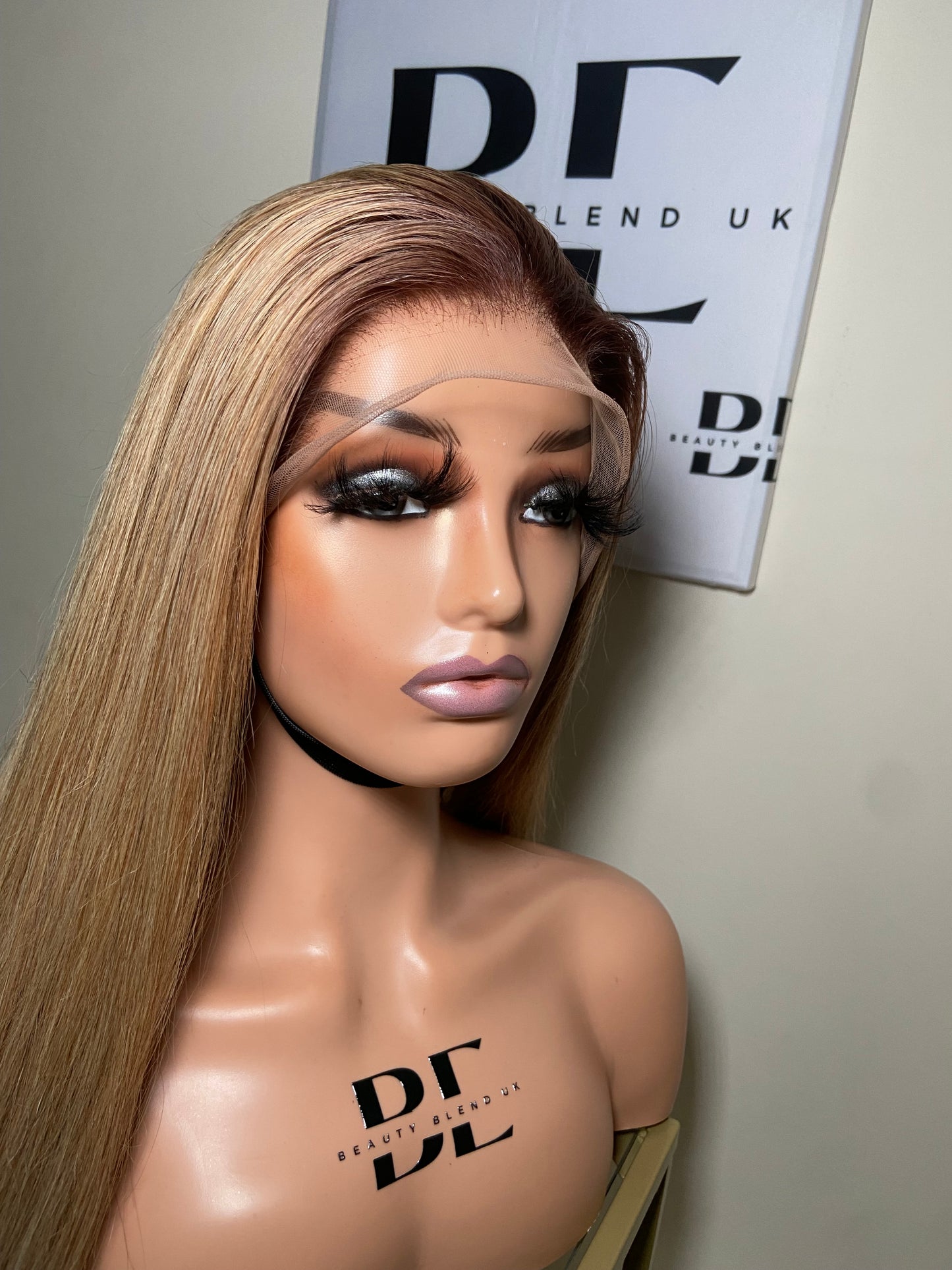 ALICIA | Single Donor Lace Frontal Wig | Ash Blonde Mix | Bone Straight Hair