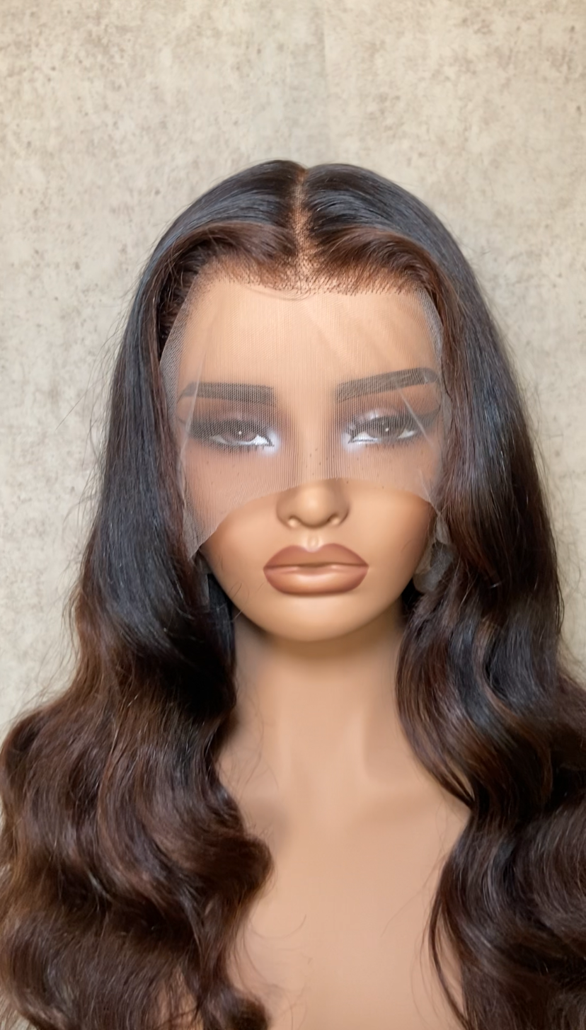 BRIE | Full Lace Wig 20” | Virgin Vietnamese Hair | Body Wave | Ombre Brown | PRE-ORDER ONLY