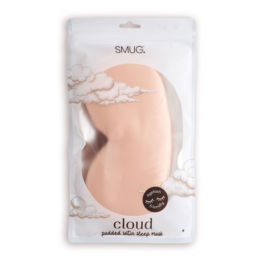 Cloud Padded Satin Sleep Mask - Caramel