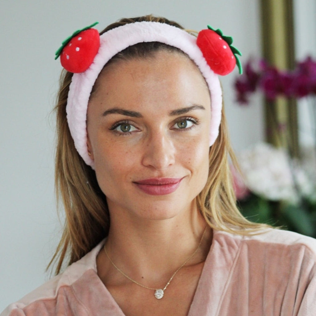 Novelty Spa Headband - Strawberry