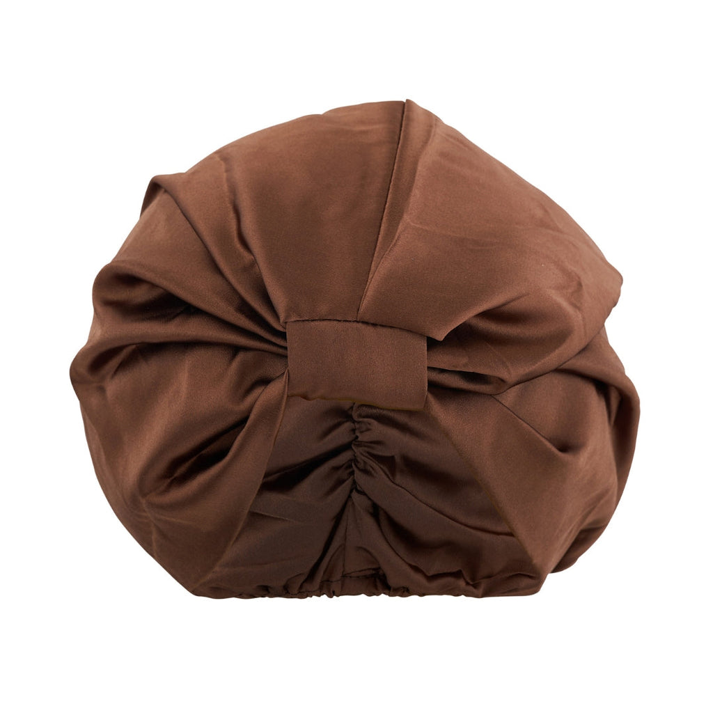 Satin Sleep Turban, Mocha