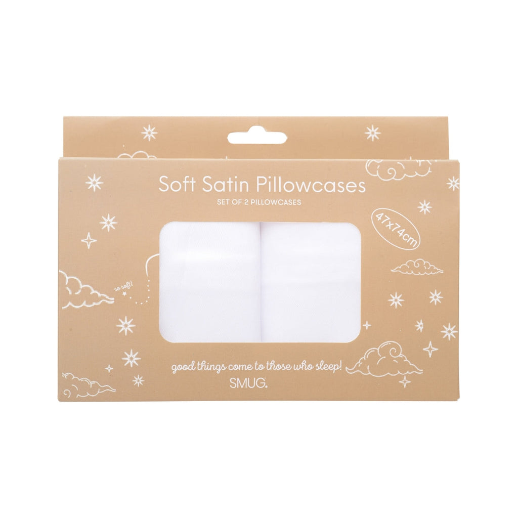 Soft Satin Pillowcase Set, Cloud